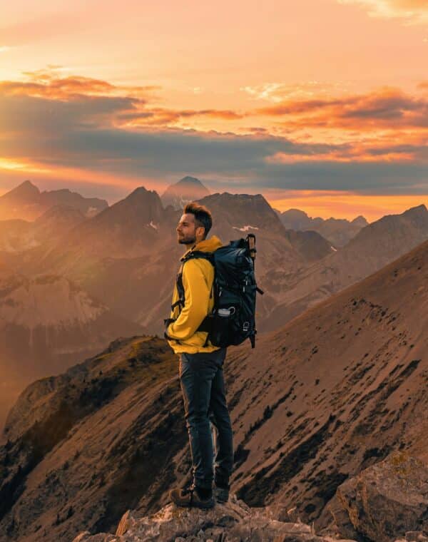 man developing clarity while reflecting in solitude